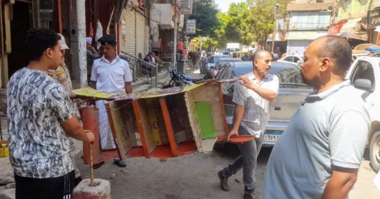 ضبط ومصادرة 185 مخالفة في حملة لشرطة المرافق وحى شرق سوهاج