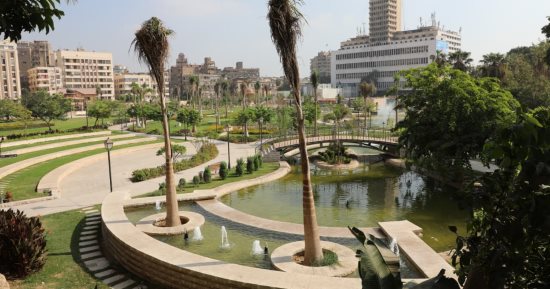 الافتتاح قريبا.. شاهد حديقة الأزبكية بوسط البلد بعد تطويرها.. صور