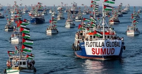 العالم هذا الصباح.. أسطول الصمود: نحن فى حالة تأهب قصوى.. تكهنات بضربة جديدة لإيران بعد وصول طائرات لقاعدة العديد.. وزير خارجية فرنسا: لم يعد لحماس أى مبرر لرفض خطة غزة.. ورابطة العالم الإسلامى ترحب بخطة ترامب