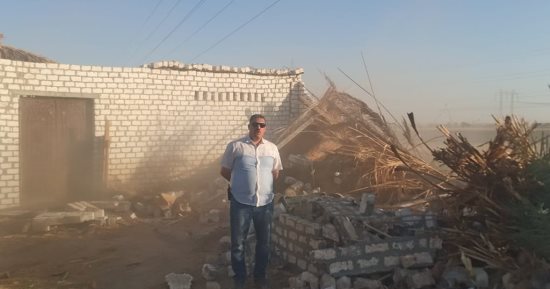إزالة 9 حالات تعدى على أراضى أملاك الدولة واسترداد 300 فدان بالقوصية بأسيوط