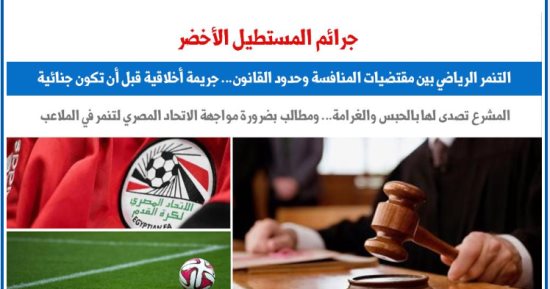 جرائم المستطيل الأخضر.. التنمر الرياضى بين المنافسة وحدود القانون.. برلمانى