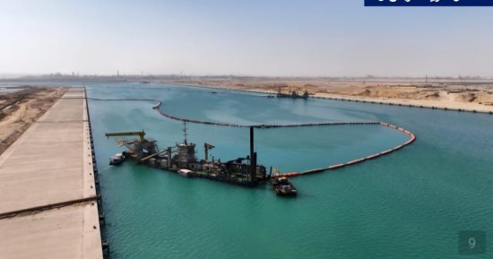 شاهد أحدث تصوير جوي لمشروع تطوير ميناء السخنة