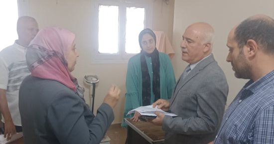 مدير صحة القليوبية يتفقد المجلس الطبي لاستقبال مرشحي مجلس النواب