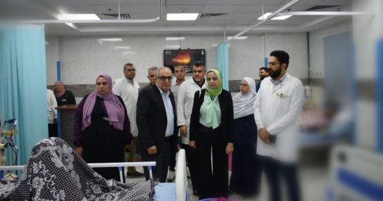 رئيس هيئة التأمين الصحي يتفقد مستشفى النيل بالقليوبية