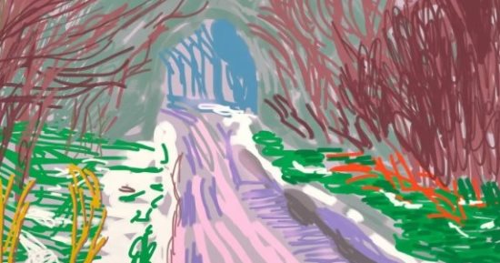رسومات ديفيد هوكنى على جهاز iPad معروضة للبيع بـ 2.3 مليون دولار