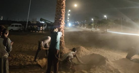 جهاز مدينة الشروق يواصل أعمال التطوير الشامل لمدخل الإسماعيلية