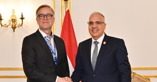 وزير الرى: التنسيق مع فنلندا فى الحوارات التفاعلية المزمعة لمؤتمر الأمم المتحدة للمياه 2026