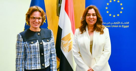 منال عوض تبحث مع مفوضة البيئة بالاتحاد الأوروبي التعاون فى مواجهة التلوث البلاستيكي