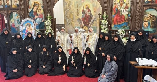 الكنيسة ترسم راهبات جدد فى دير السيدة العذراء والقديس مار يوحنا بأوهايو