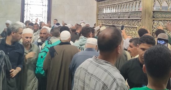 زحام كبير بضريح السيد البدوى فى الليلة الختامية لمولده.. مباشر
