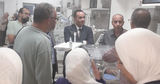 مدير الخدمات الطبية بالمؤسسة العلاجية فى زيارة مفاجئة لدار الولادة بالإسكندرية