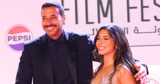 فريق عمل لنا فى الخيال.. حب على السجادة الحمراء لعرض الفيلم فى مهرجان الجونة