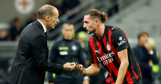 أليجرى يؤكد غياب رابيو عن ميلان قبل مباراة فيورنتينا فى الدورى الإيطالى