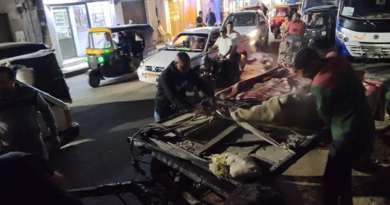 ضبط عربات كارو تفرز المخلفات بالطريق العام بحملات فى إمبابة والمنيرة والوراق.. صور