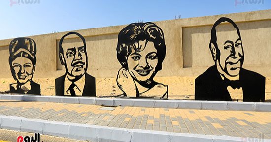ملوك وفنانون وعلماء.. رموز مصرية على طول الطريق المؤدى للمتحف المصرى الكبير