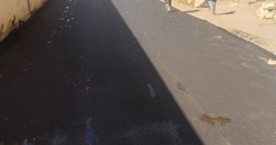 رصف طريق بر بحرى بمطوبس بطول 2.5 كم وعرض 6 أمتار ضمن مبادرة حياة كريمة