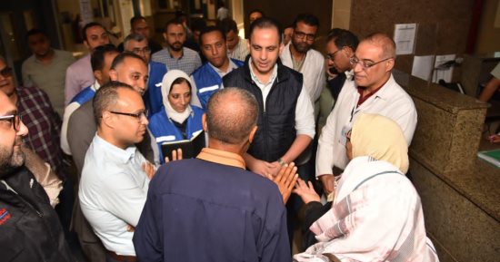 نائب وزير الصحة يتفقد مستشفى العريش وعيادات التأمين الصحى