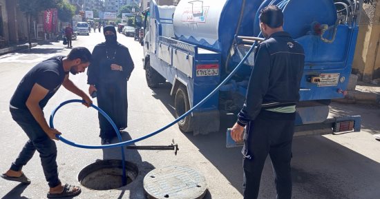 إحلال وتجديد خط مياه 12 بوصة وإصلاح مشكلات الصرف بدسوق