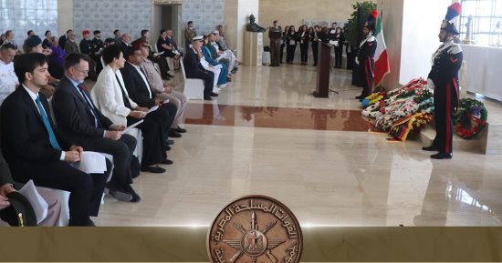 القوات المسلحة تشارك بالاحتفال السنوى لإحياء الذكرى 83 لضحايا معركة العلمين
