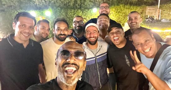 أمير صلاح الدين وحمزة العيلى وحسام داغر يهنئون محمد سلام بعد نجاح حفل وطن السلام