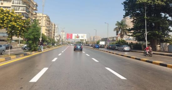 تخطيط وتجميل شوارع الجيزة استعدادًا لاستقبال زوار المتحف المصري الكبير.. صور