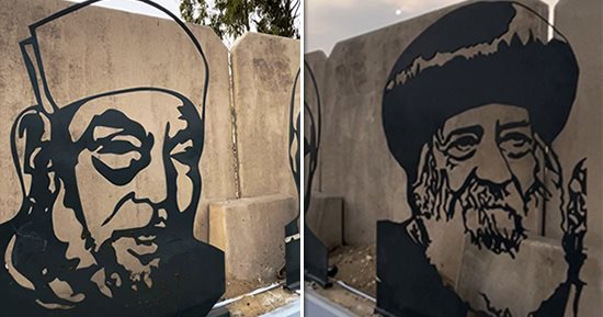 الشعراوى والبابا شنودة.. مجسمات تزين الطريق المؤدى للمتحف الكبير.. صور
