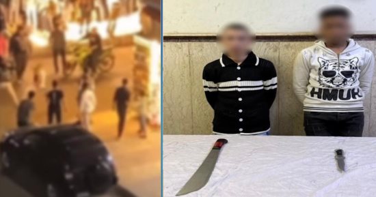 ضبط شخصين تشاجرا بالسلاح الأبيض فى الدخيلة بعد تداول فيديو الواقعة  