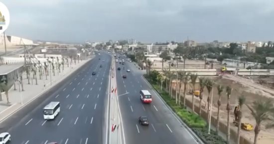 4000 شجرة و2200 نخلة.. شاهد الطرق المؤدية للمتحف المصري الكبير.. فيديو