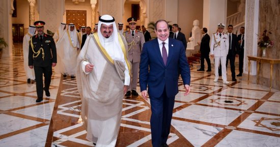 الرئيس السيسى يستقبل رئيس مجلس الوزراء الكويتى