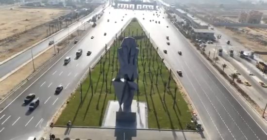 شاهد أعمال التطوير والتجميل استعدادًا لافتتاح المتحف المصرى الكبير