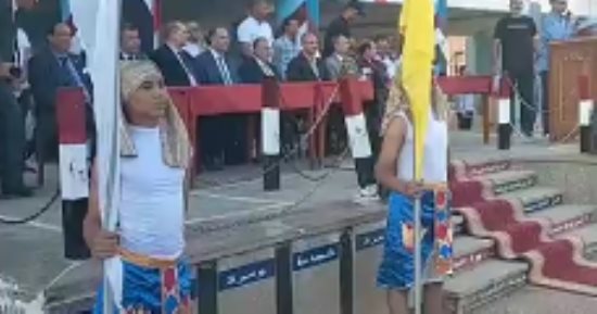 الإذاعة المدرسية بأسيوط تتوحد اليوم حول المتحف الكبير .. فيديو