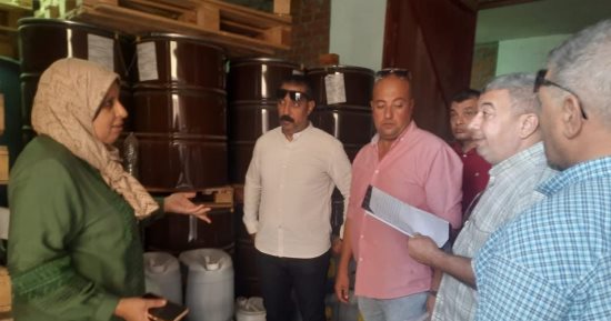 ضبط مخزن غير مرخص بقويسنا لصناعة الحلاوة الطحينية فى المنوفية