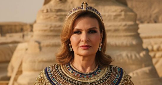 يسرا تشارك جمهورها بصور بالزى الفرعونى بالـAI