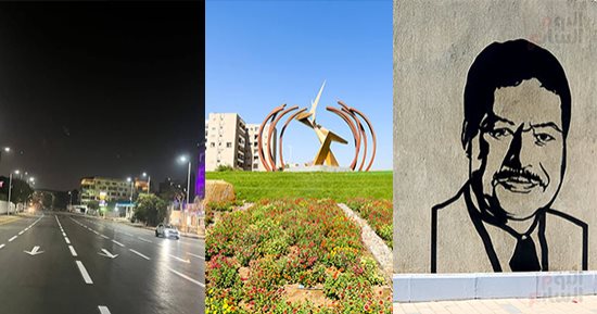 تحفة فنية فى قلب الجيزة.. محيط المتحف المصرى الكبير يتزين.. تطوير المحاور وتشجيرها وتجميلها بالإنارات.. تحويل الطرق إلى معرض مفتوح لرموز الدين والعلم والثقافة والفن.. والمحافظ: الجيزة فى أبهى صورة.. صور