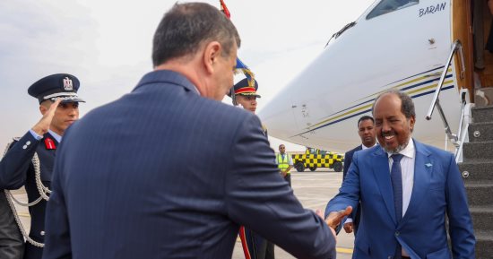 رئيس الصومال يصل القاهرة للمشاركة فى احتفالات المتحف المصرى الكبير.. صور
