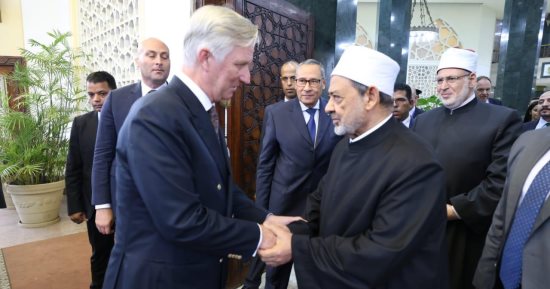 الإمام الأكبر يستقبل ملك بلجيكا فى رحاب الأزهر الشريف ويناقشان سبل تعزيز حوار الأديان