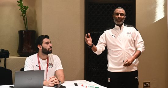 محاضرة فنية للاعبى المنتخب الوطنى تحت 17 عاما قبل مواجهة هايتى