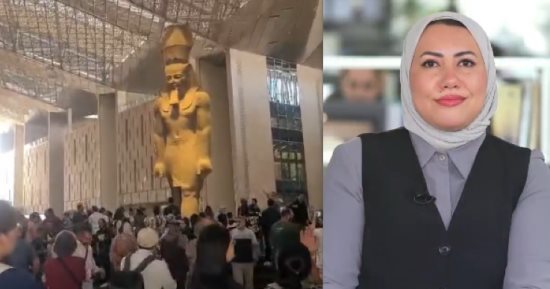 جميع الجنسيات.. إقبال كبير من الجمهور على زيارة المتحف المصرى الكبير