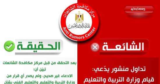 مركز مكافحة الشائعات بالإعلاميين ينفي إضافة اللغة الهيروغليفية مادة أساسية ضمن مناهج الثانوية
