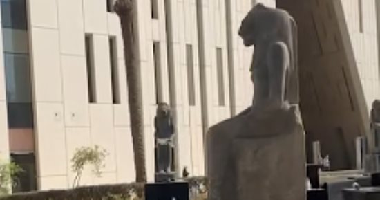 رحلة الإله حابى من أعماق المتوسط إلى المتحف المصرى الكبير.. فيديو