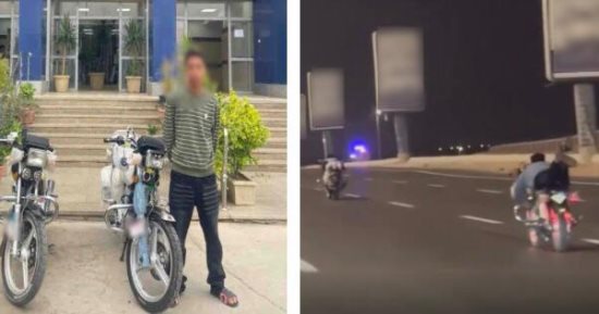 ضبط شابين استعرضا بدراجتين ناريتين على طريق سريع بالقاهرة