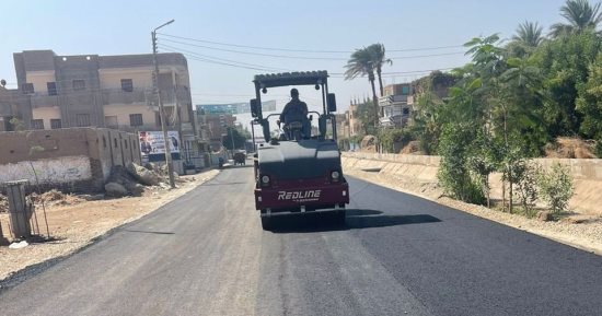 رصف طريق رياح النوسه بالبحيرة بتكلفة 2.5 مليون جنيه  