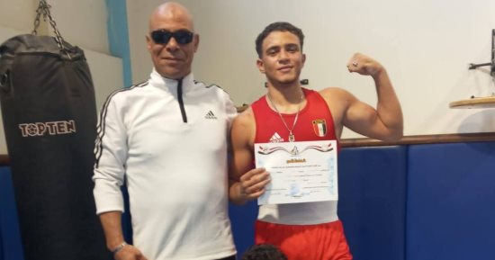 بطل الملاكمة آدم محمد يتوج بفضية الجمهورية لـ تعليم جنوب سيناء