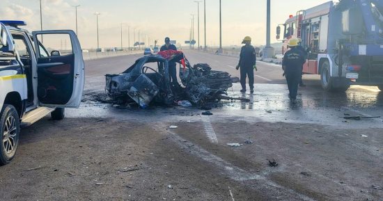 السيطرة على حريق سيارة ملاكى فى بولاق أبو العلا
