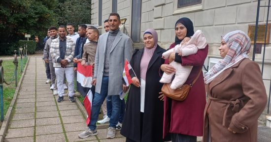 إقبال كبير من الجالية المصرية فى روما على التصويت بانتخابات مجلس النواب