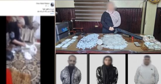 سقوط سيدة وعاطل وراء شبكة لترويج الهيروين والآيس في سمنود