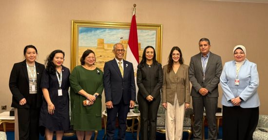 وزيرة التضامن تستعرض من الدوحة جهود مصر فى إيصال المساعدات لغزة