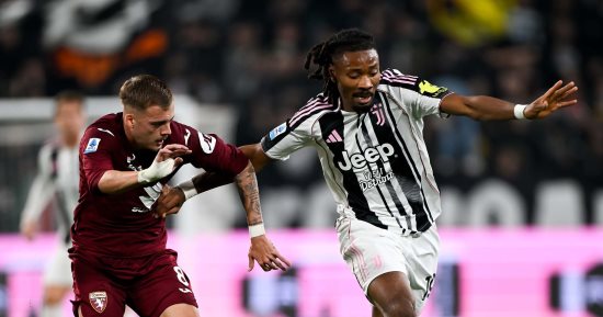 التعادل يحسم مباراة يوفنتوس ضد تورينو في الدوري الإيطالي
