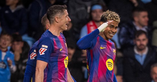 هاتريك ليفاندوفسكي يقود برشلونة لسحق سيلتا فيجو برباعية.. فيديو