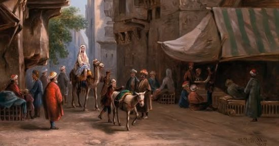 لوحات الأجانب عن مصر.. شارع سوق السلاح بالقاهرة عمل فنى من 1878